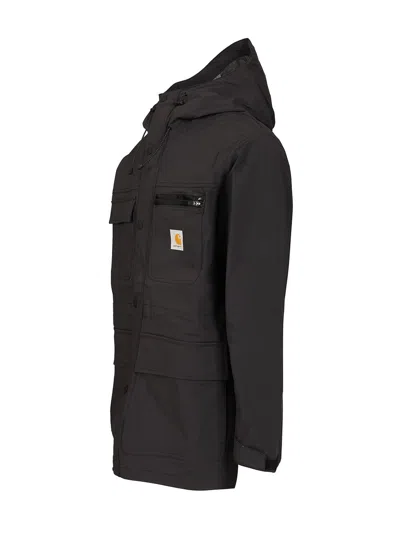 Carhartt Bowden Jacket Nylon/elastane Jackets Black In Black