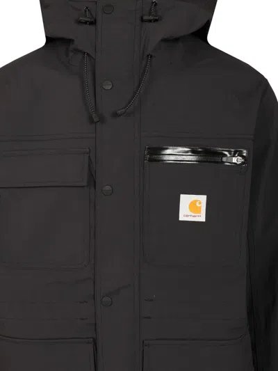Carhartt Bowden Jacket Nylon/elastane Jackets Black In Black