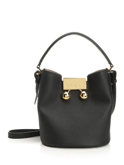Marni Womens 00n99 Trunkeroo Bucket Leather Shoulder Bag