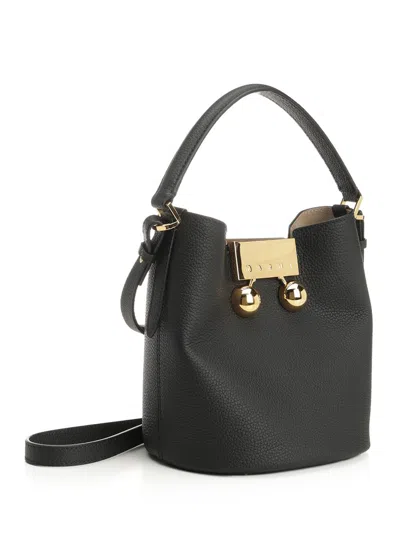 Marni Womens 00n99 Trunkeroo Bucket Leather Shoulder Bag