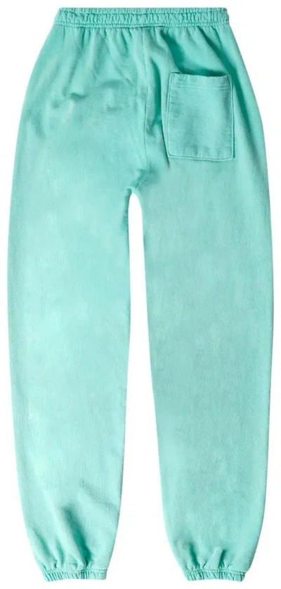 Sporty And Rich Trousers With Elastic Waistband And Cuffs In Blue