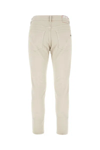 Dondup Belt Loop Denim Trousers In Neutral