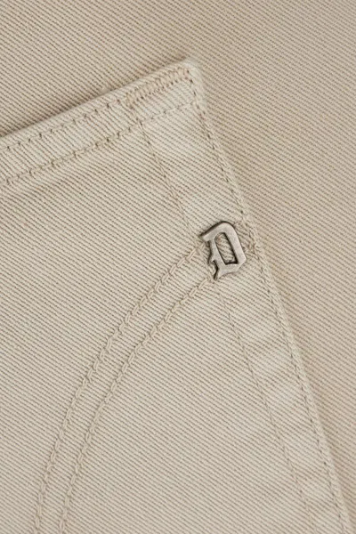 Dondup Belt Loop Denim Trousers In Neutral