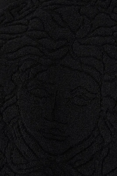 Versace Black Wool Blend Sweater In Black