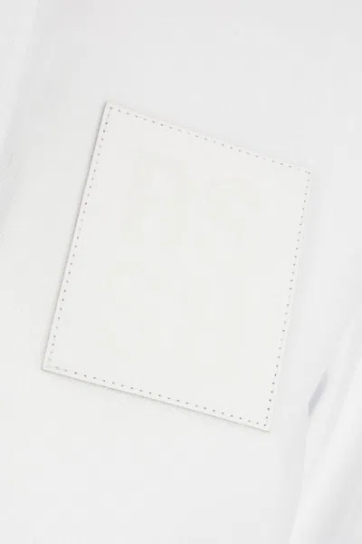 Raf Simons White Piquet Shirt