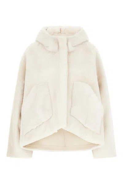 Blancha Faux Fur Coat With Hood And Pockets