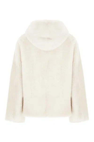 Blancha Faux Fur Coat With Hood And Pockets
