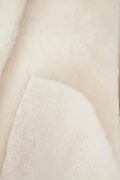 Blancha Faux Fur Coat With Hood And Pockets