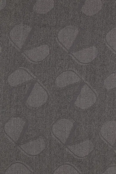 Valentino Dark Grey Wool Blend Scarf