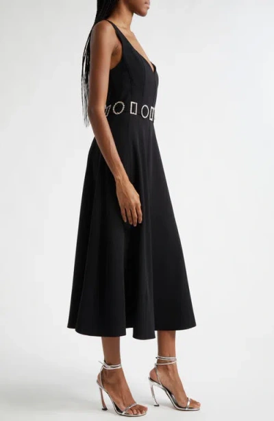 Cinq À Sept Eden Embellished A-line Midi Dress