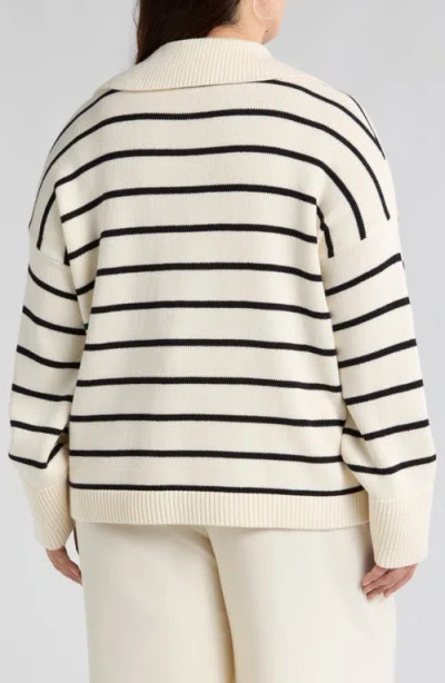 Nordstrom Stripe Cotton & Cashmere Sweater