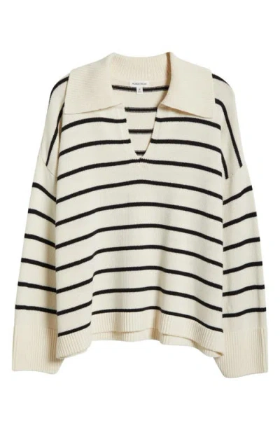 Nordstrom Stripe Cotton & Cashmere Sweater