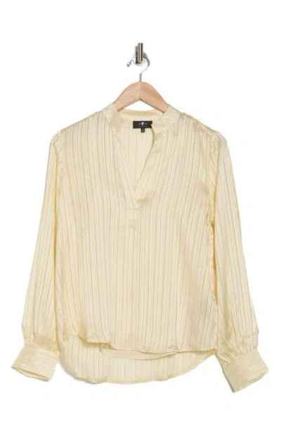 7 For All Mankind Holiday Stripe Long Sleeve Top