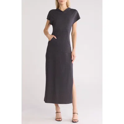 Go Couture Short Sleeve Hoodie Dress