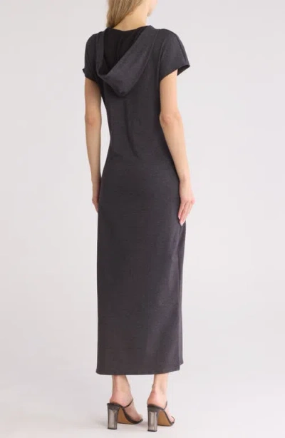 Go Couture Short Sleeve Hoodie Dress