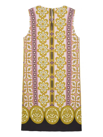 La Doublej Floral-print Mini Dress In Multi
