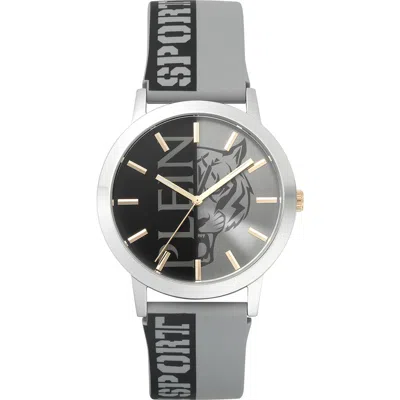 Philipp Plein Three-hand Quartz Silicone Strap Watch, 44mm