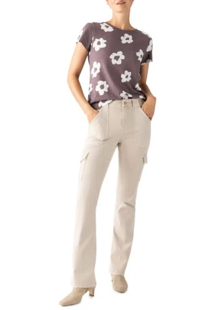 Sanctuary The Perfect Geo Print Cotton Blend Knit Top