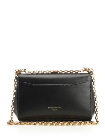 Dolce & Gabbana Mini Marlene City Shoulder Bag In Grained Leather