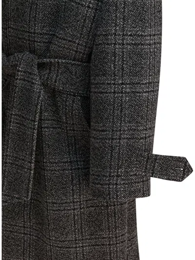 Balenciaga Single-breasted Raglan Coat In Multi