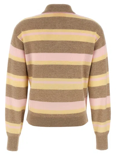 Guest In Residence Collegiate Stripe Polo Multicolor
