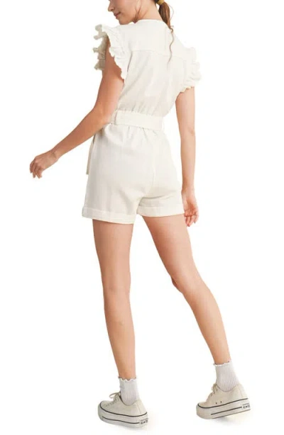 Wishlist Tie Waist Denim Romper