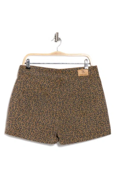 Flying Angel Leopard Print Denim Skort