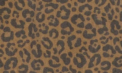 Flying Angel Leopard Print Denim Skort