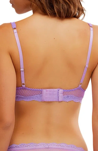 Free People Mid Week Dotted Mesh Underwire Bra