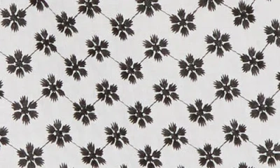 Bobeau Daisy Print Pull-on Shorts In White