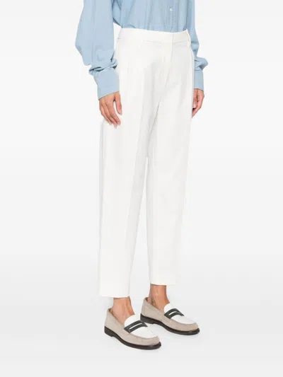 Brunello Cucinelli Chino Trousers In Cotton In Gray