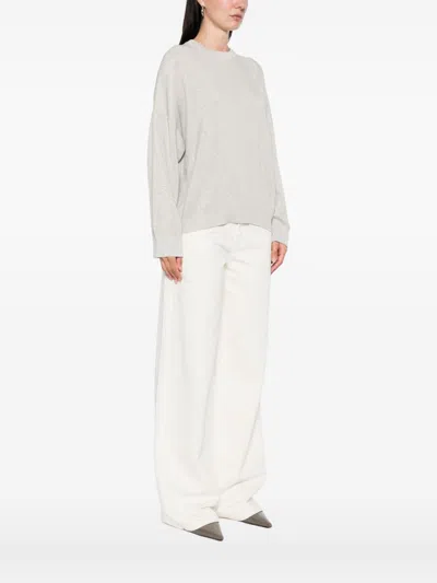 Brunello Cucinelli Ribbed Knit Crewneck Cotton Sweater