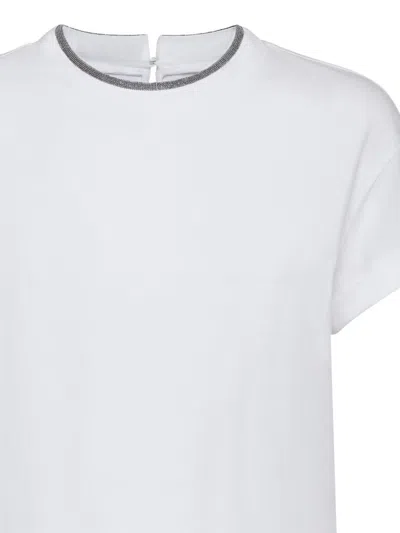 Brunello Cucinelli Cotton T Shirt In White