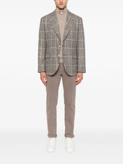 Brunello Cucinelli Straight-leg Jeans In Brown In Black