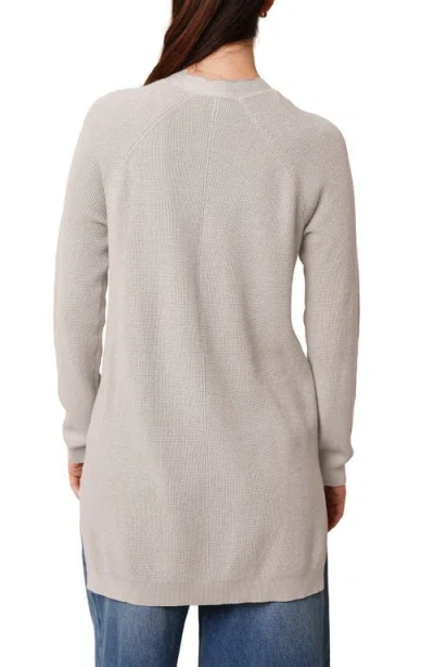 Cyrus Open Front Pocket Cardigan In Gray