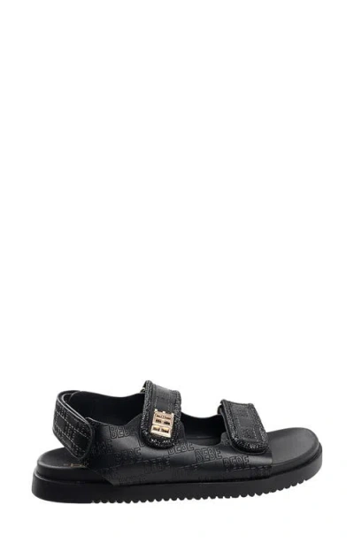 Bebe Logo Sandal In Black