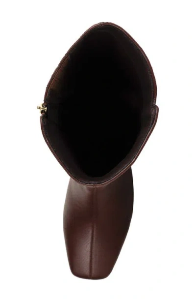 Ninety Union Bridge Block Heel Knee High Boot In Brown