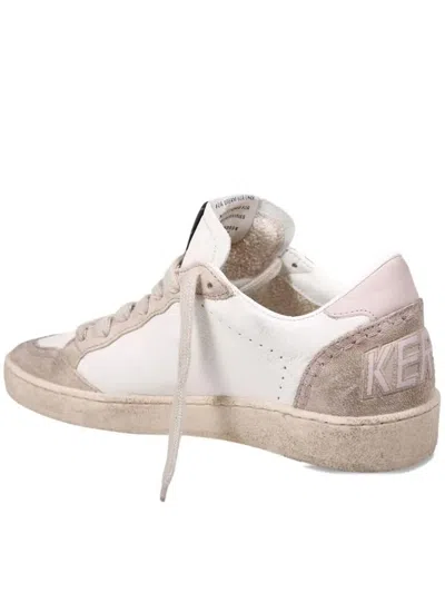 Golden Goose Ballstar Nappa Upper Suede Toe And Spur Leather Star And Heel In Brown