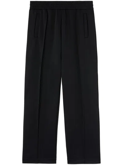 Palm Angels Back Curved Logo Track Pants In Black