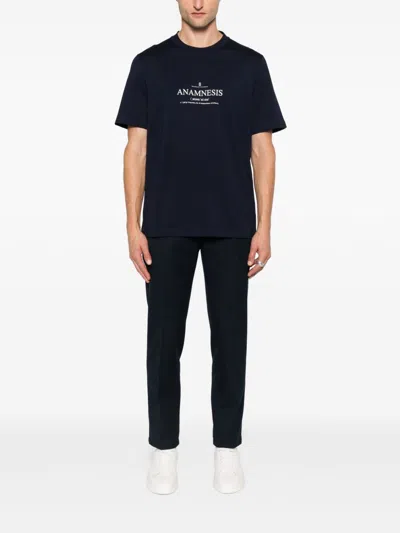 Brunello Cucinelli Cotton Crew Neck T-shirt With Graphic Print