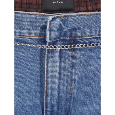 Alexander Wang Jeans Dalla Gamba Ampia In Denim Donna
