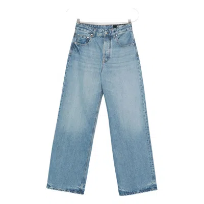 Jacquemus Denim Trousers With Belt Loops In Blue