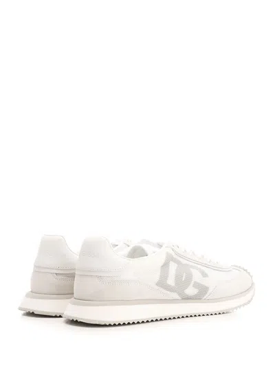 Dolce & Gabbana Dg Cushion Mesh Sneakers In White