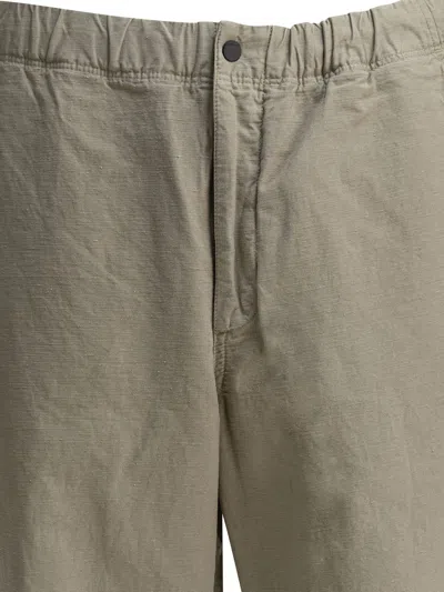 Norse Projects Ezra Relaxed Cotton Linen Trouser Trousers Green In Green