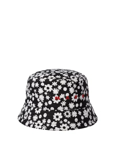 Marni Pop Fields Motif Bucket Hat