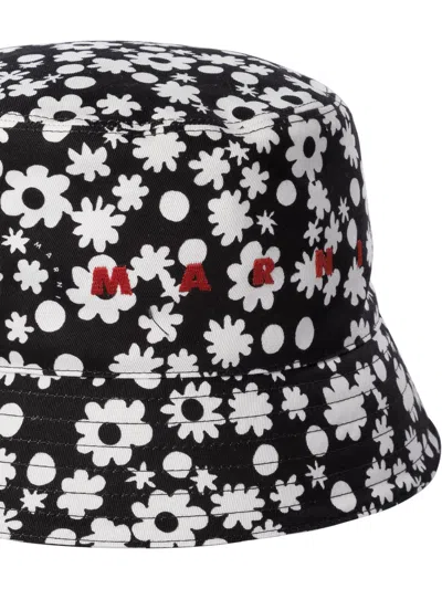 Marni Pop Fields Motif Bucket Hat
