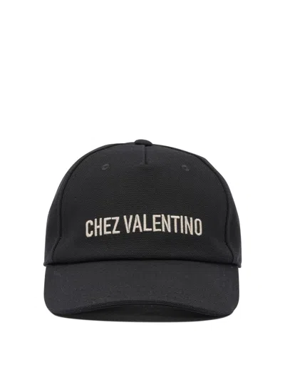 Valentino Garavani Logo Baseball Cap In Black