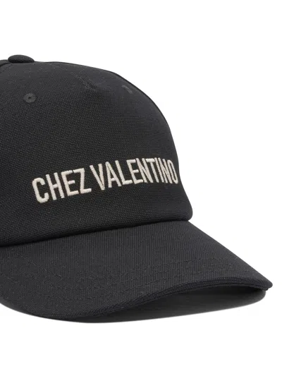 Valentino Garavani Logo Baseball Cap In Black