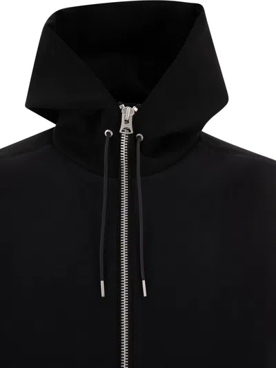 Sacai Hoodie-style Bomber Jacket In Black
