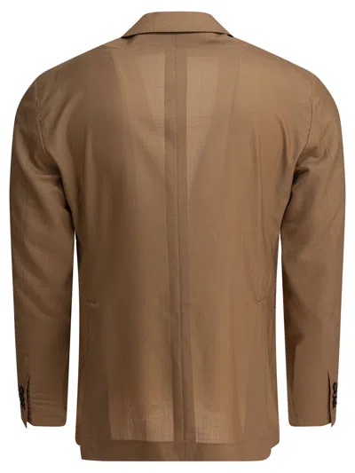 Tagliatore Montecarlo Virgin Wool And Silk Blazer